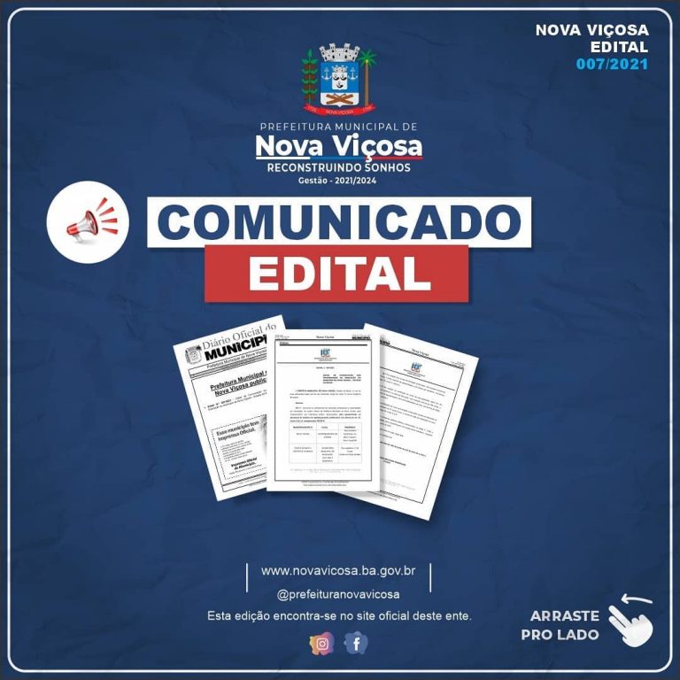 Comunicado “EDITAL”